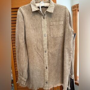 Women’s oversized corduroy shacket MEDIUM